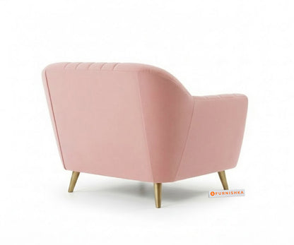 Marco 3+1+1 Seater Sofa Set - Flamingo Pink - Furnishka 