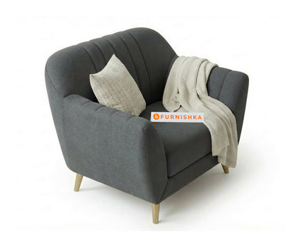 Marco 3+1+1 Seater Sofa Set -  Trout Grey - Furnishka 
