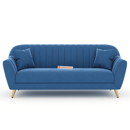 Marco 3+2 Seater Sofa Set - Blue - Furnishka