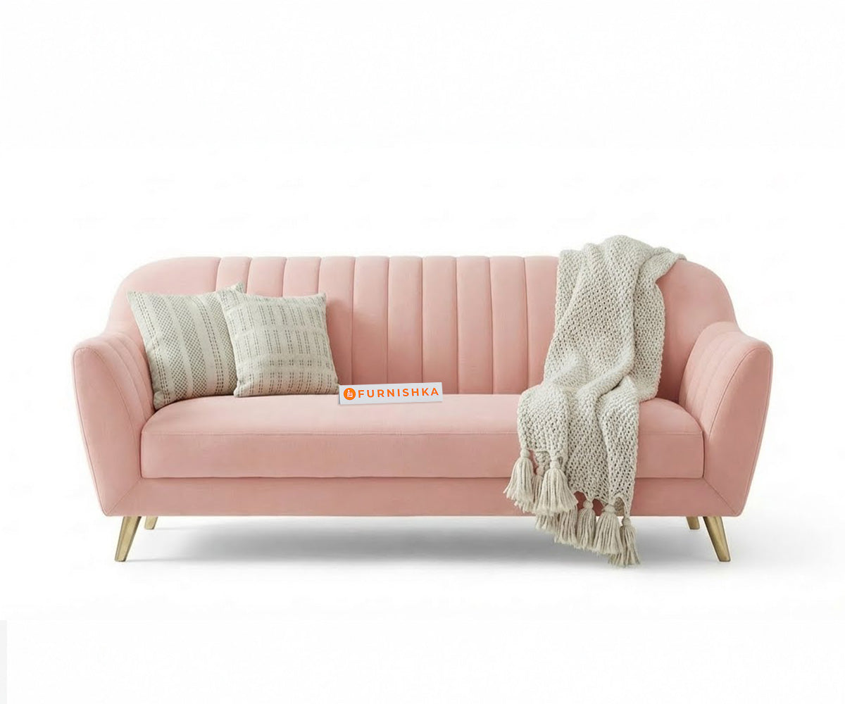 Marco 3+2 Seater Sofa Set - Flamingo Pink - Furnishka 