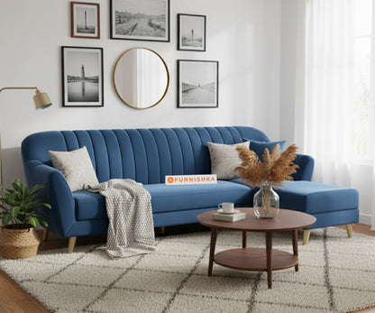 Marco 3 Seater L Shape Sofa RHS - Blue - Furnishka