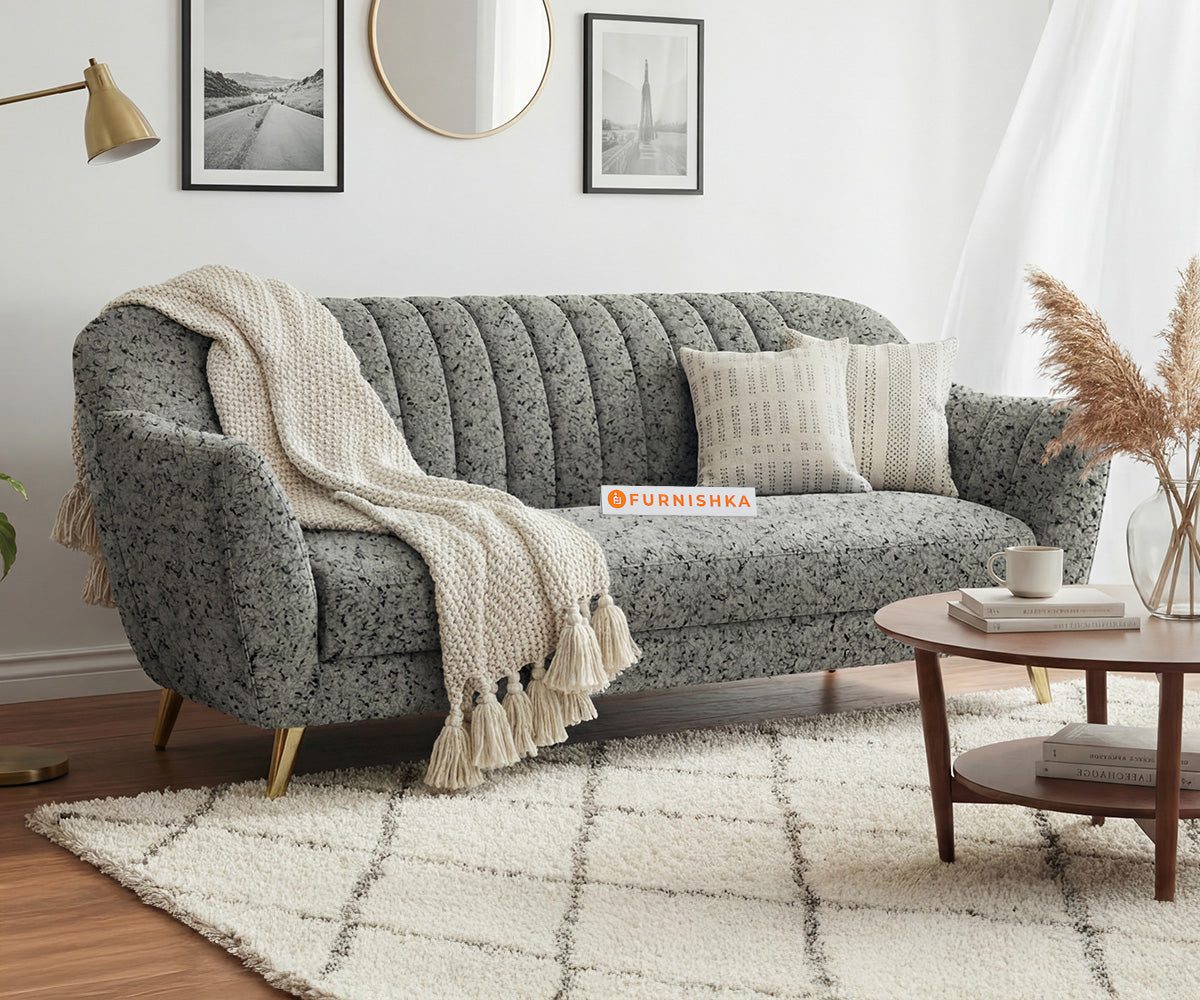 Marco 3 Seater Sofa Set With Anthology Fabric Green - Furnishka
