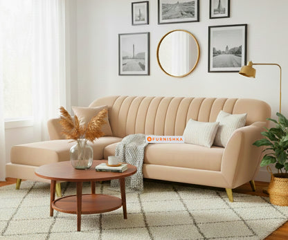 Marco Sectional Sofa 2+L LHS - Light Beige - Furnishka 