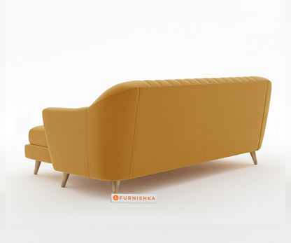Marco Sectional Sofa 2+L LHS Mustard Yellow - Furnishka 