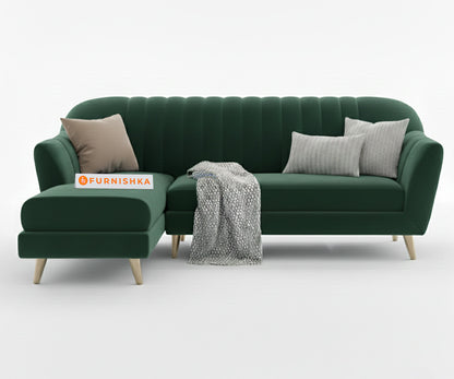 Marco Sectional Sofa 2+L LHS - Pine Green - Furnishka 