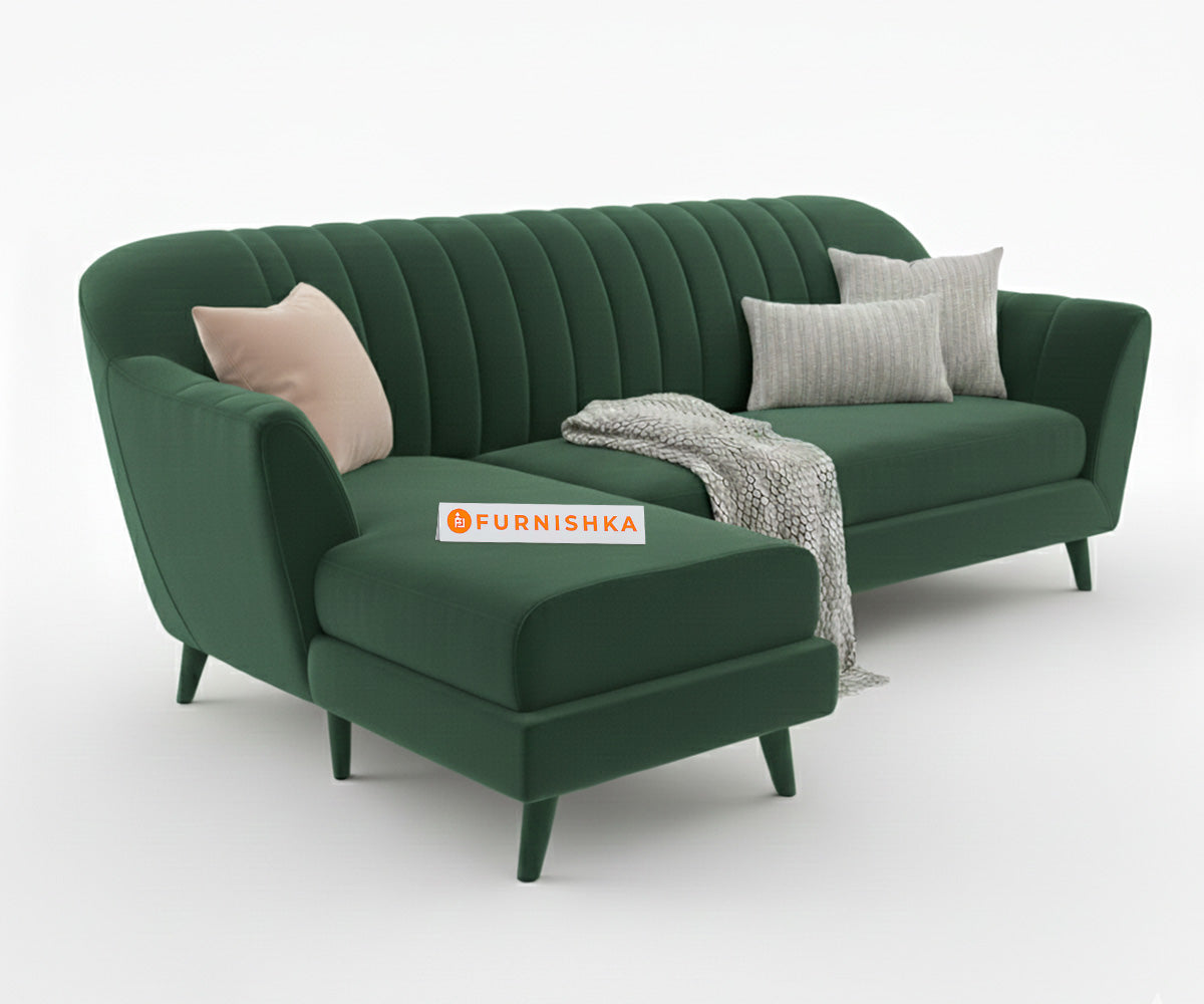 Marco Sectional Sofa 2+L LHS - Pine Green - Furnishka 
