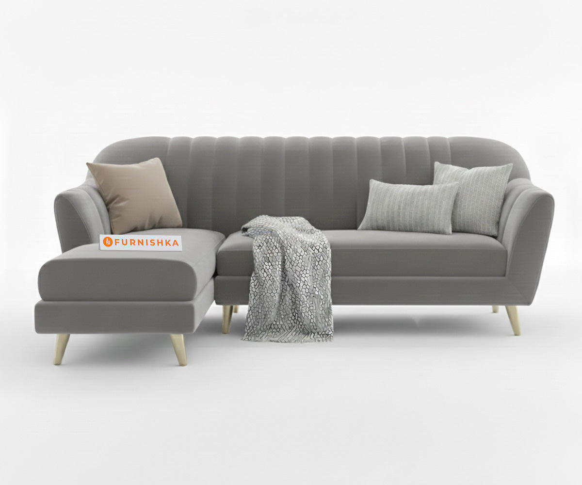Marco Sectional Sofa 2+L LHS - Trout Grey - Furnishka 