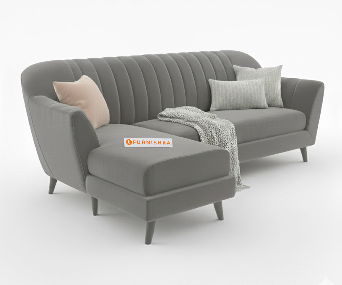 Marco Sectional Sofa 2+L LHS - Trout Grey - Furnishka 