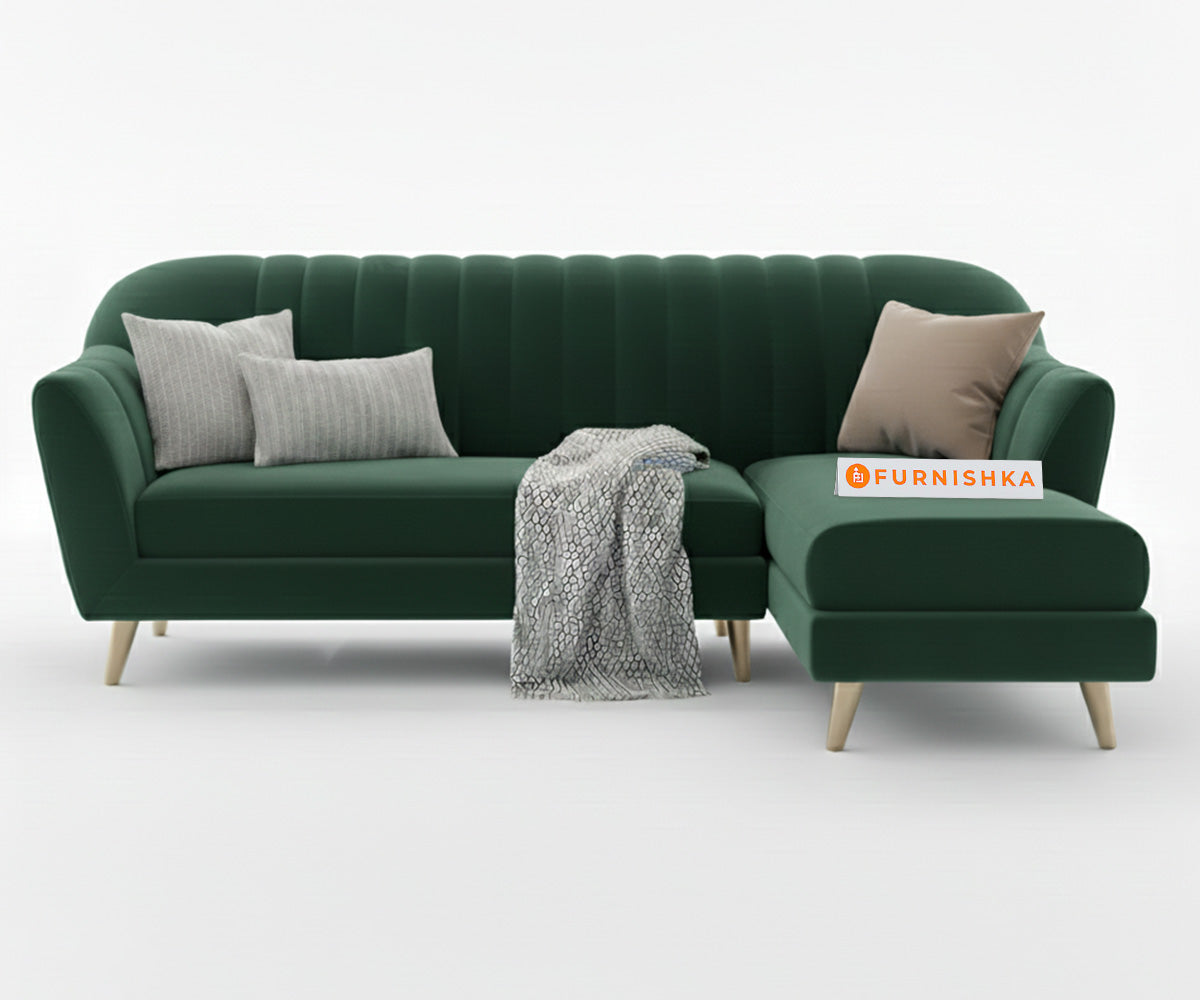 Marco Sectional Sofa 2+L RHS - Pine Green - Furnishka 