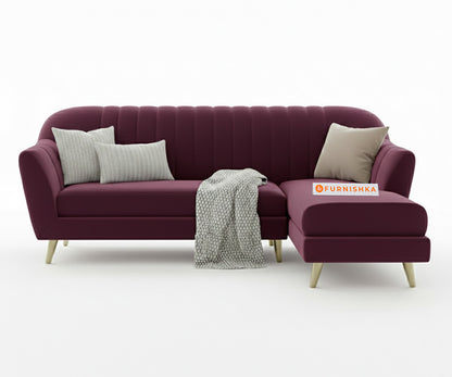 Marco Sectional Sofa 2+L RHS - Red Wine - Furnishka 