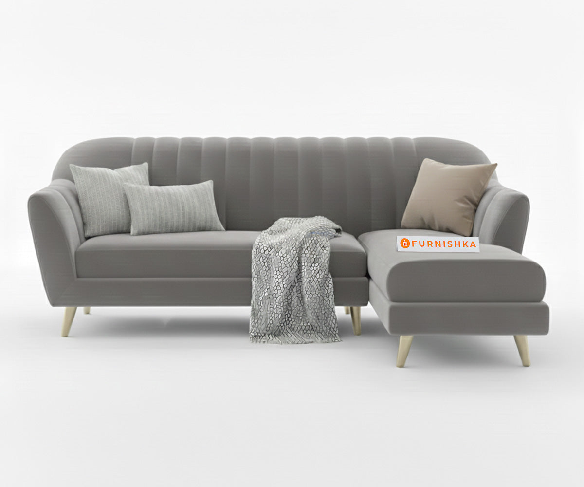 Marco Sectional Sofa 2+L RHS - Trout Grey - Furnishka 
