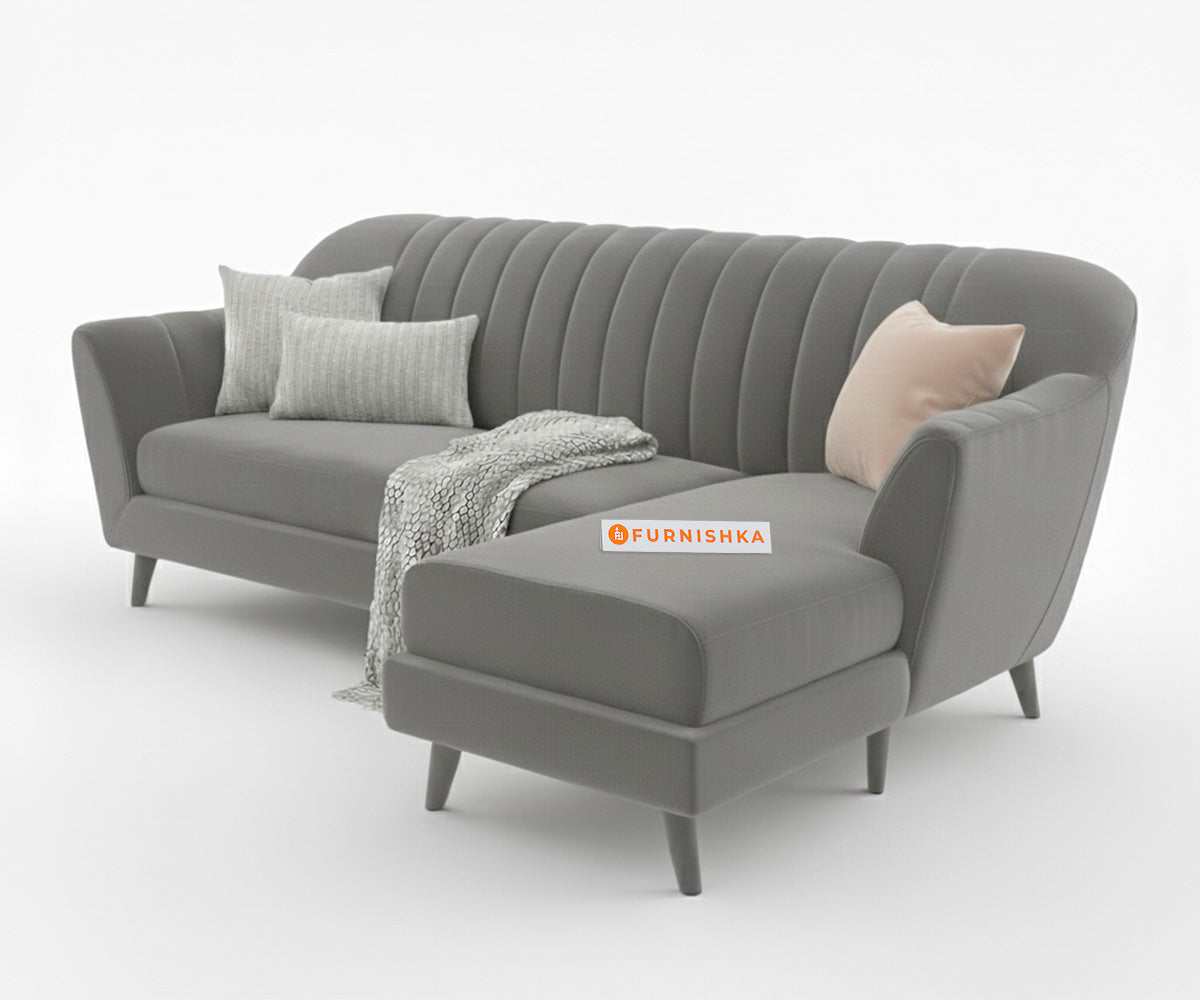 Marco Sectional Sofa 2+L RHS - Trout Grey - Furnishka 