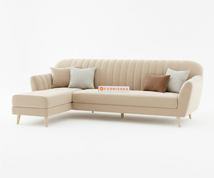 Marco Sectional Sofa 3+L LHS -Light Beige - Furnishka 