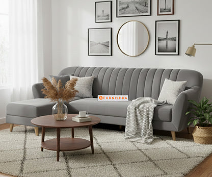 Marco Sectional Sofa 3+L LHS - Trout Grey - Furnishka 