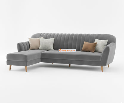 Marco Sectional Sofa 3+L LHS - Trout Grey - Furnishka 