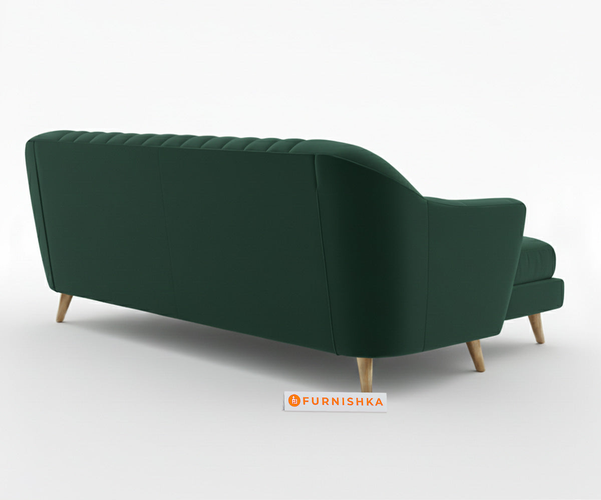Marco Sectional Sofa 3+L RHS - Pine Green - Furnishka 