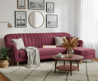 Marco Sectional Sofa 3+L RHS - Red Wine