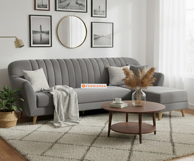 Marco Sectional Sofa 3+L RHS - Trout Grey