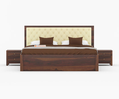 Marco Sheesham wood With Drawer Storage Bed - Queen Size - Furnishka 