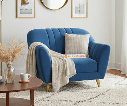 Marco Sofa 1 Seater - Blue - Furnishka 