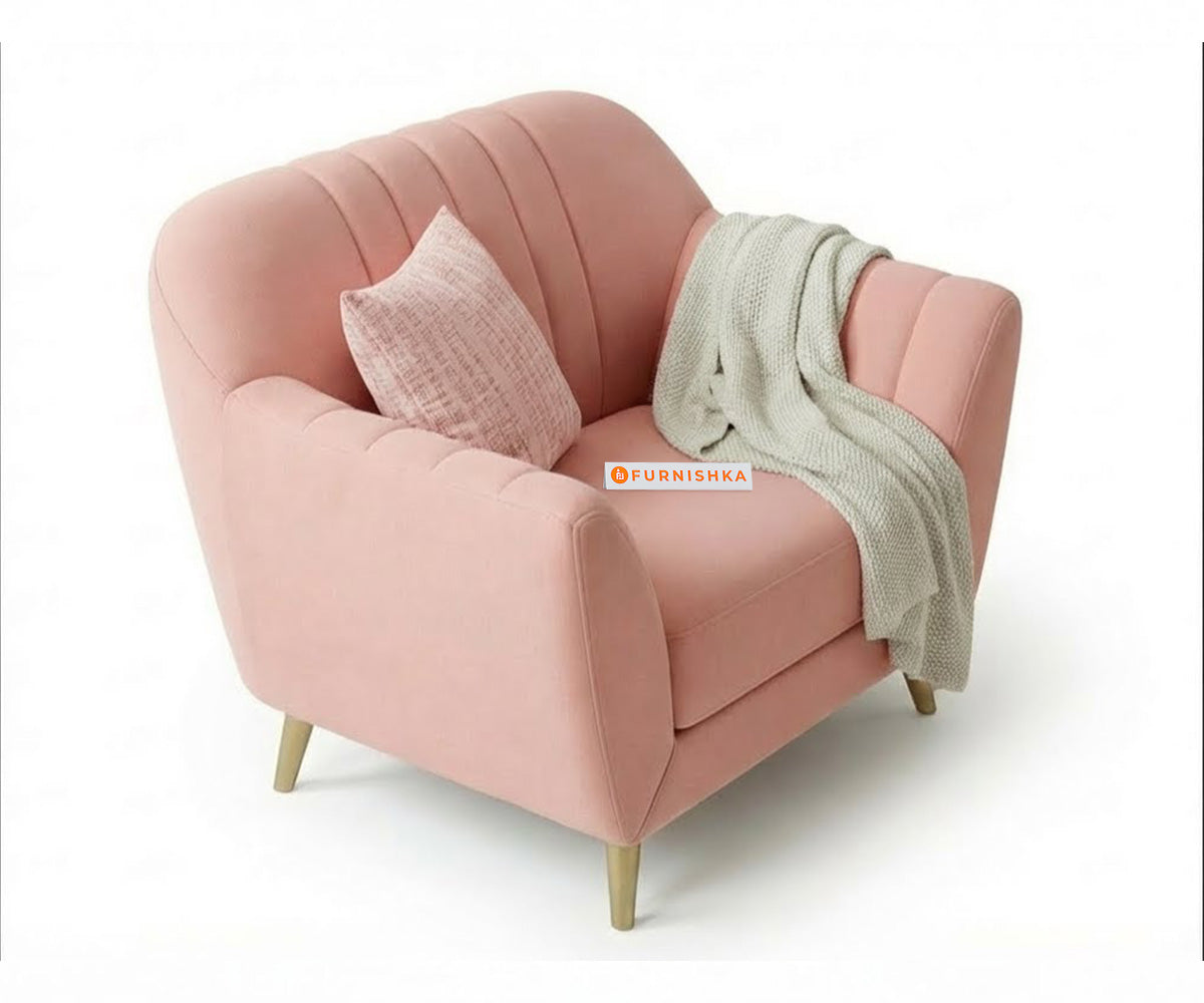 Marco Sofa 1 Seater - Flamingo Pink - Furnishka 