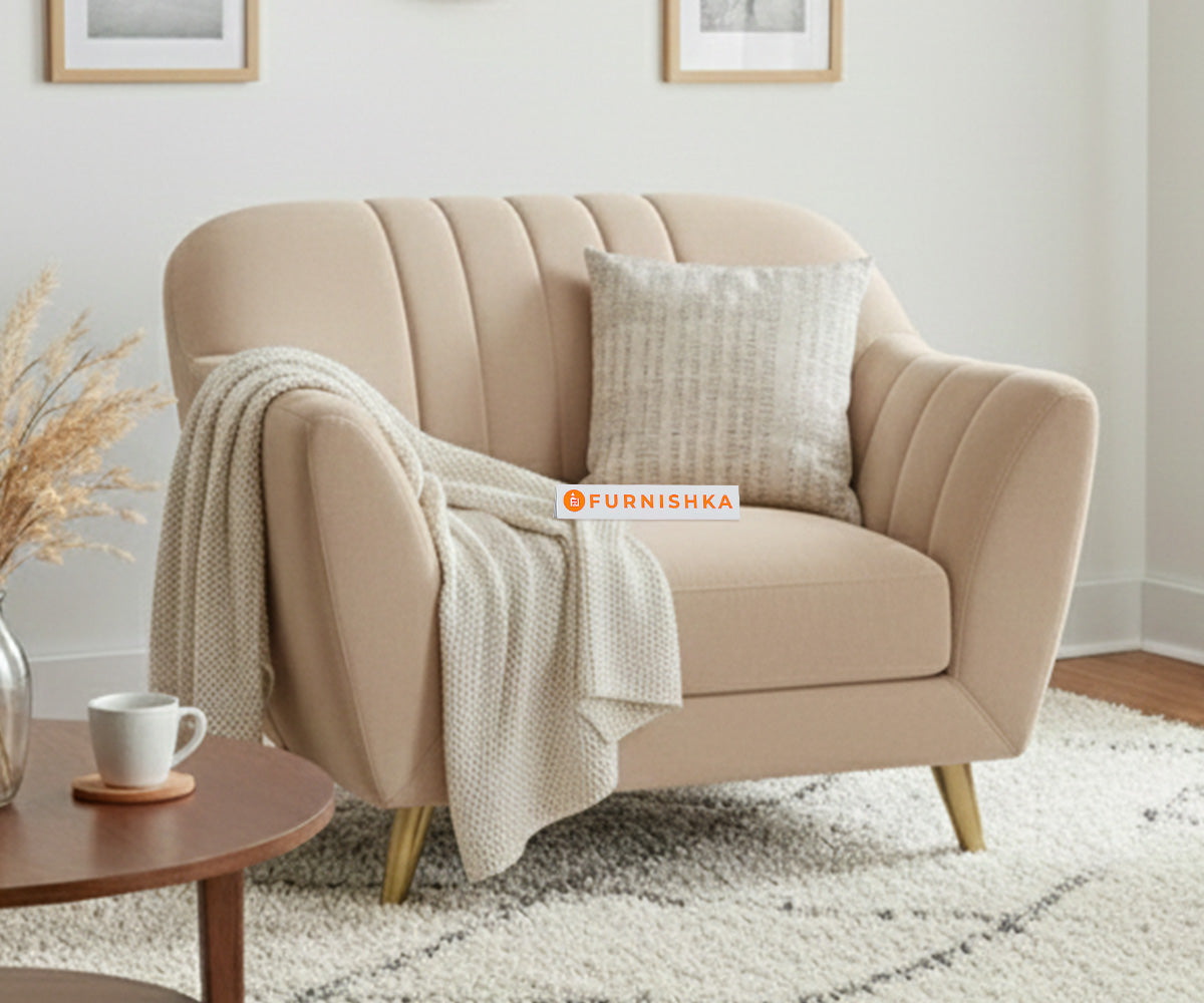 Marco Sofa 1 Seater - Light Beige - Furnishka 