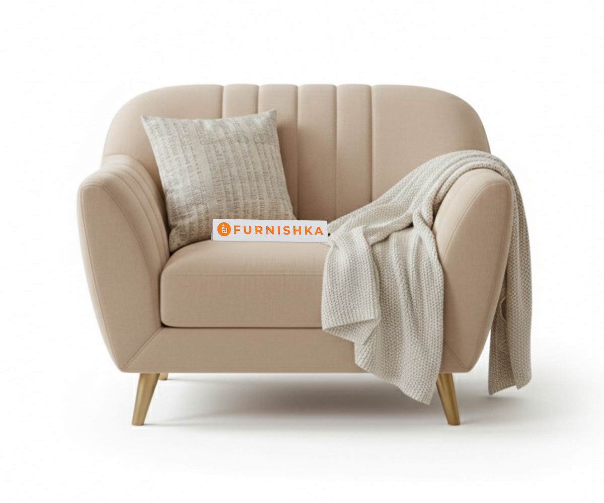 Marco Sofa 1 Seater - Light Beige - Furnishka 
