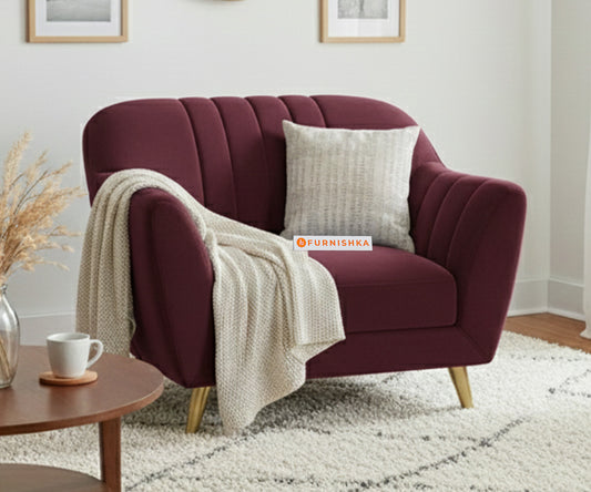 Marco Sofa 1 Seater - Red Wine - Furnishka 