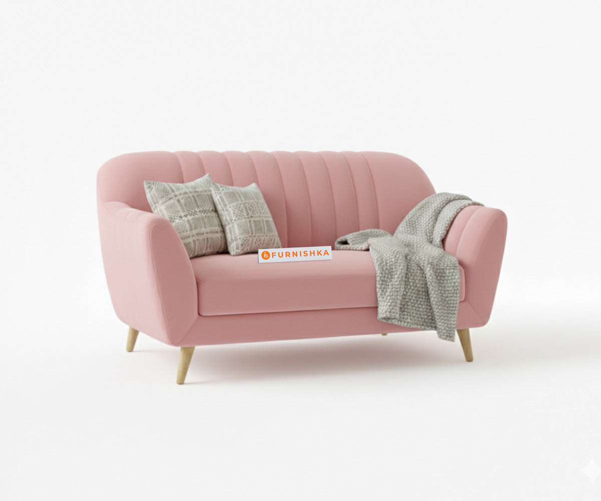 Marco Sofa 2 Seater - Flamingo Pink - Furnishka 