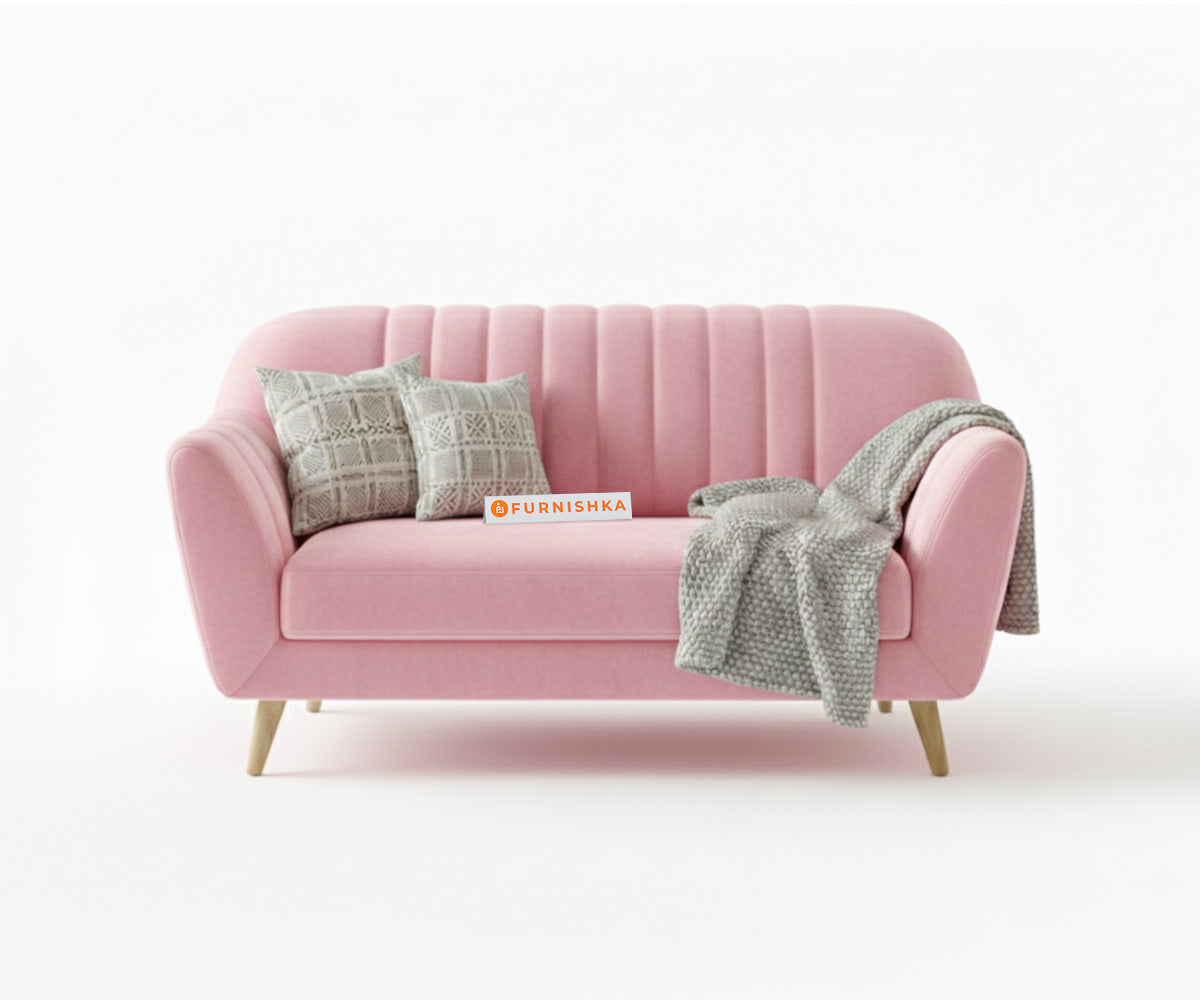 Marco Sofa 2 Seater - Flamingo Pink - Furnishka 