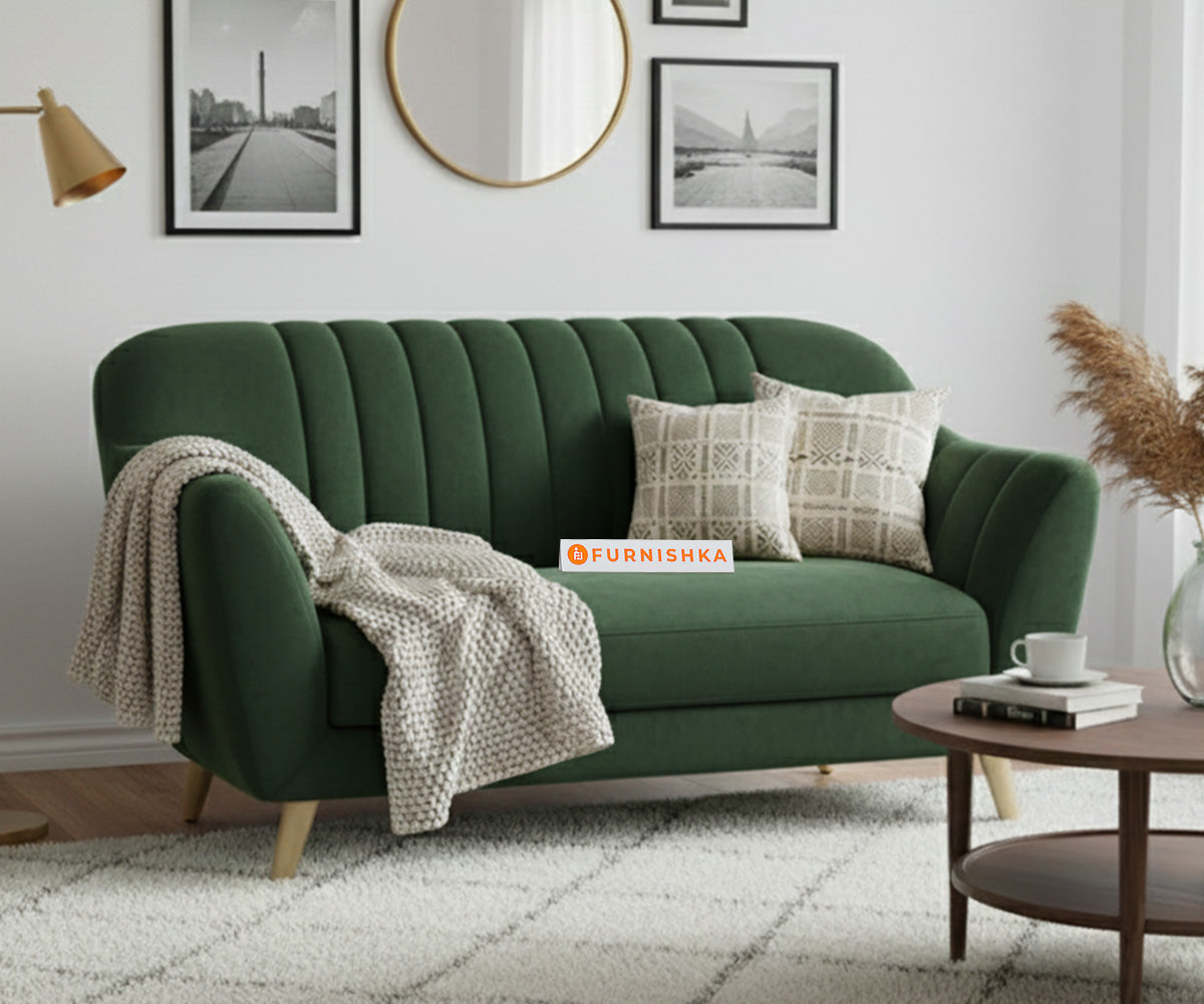 Marco Sofa 2 Seater - Pine Green - Furnishka 