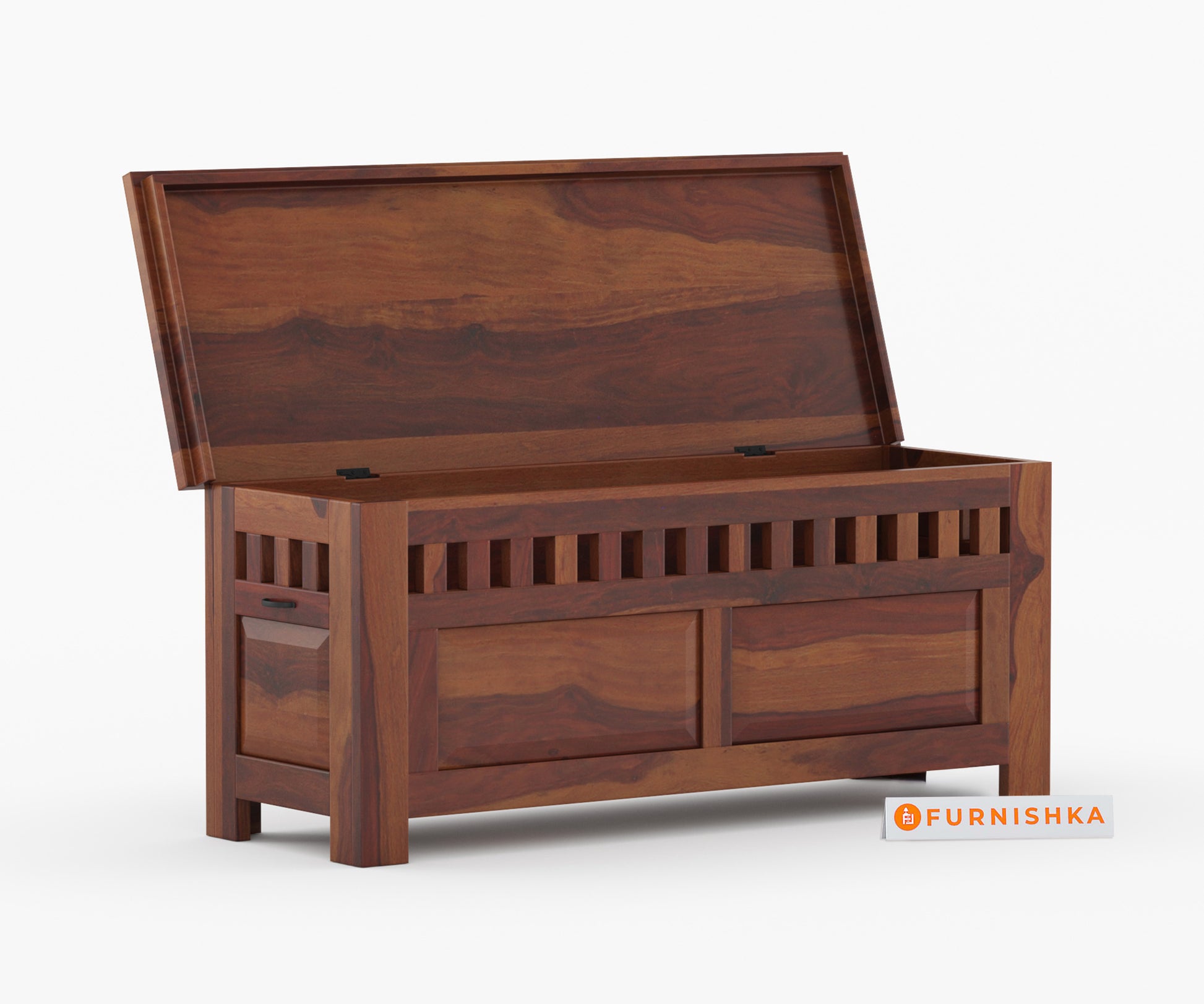 Mariano Sheesham Wood Trunk Box - Furnishka 