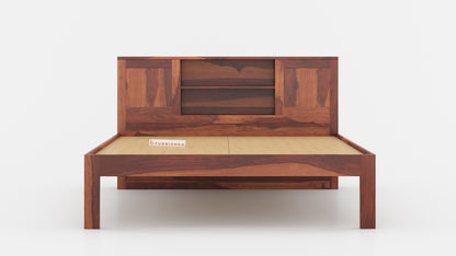 Marida Non Storage Bed in Sheesham - King Size - Furnishka 