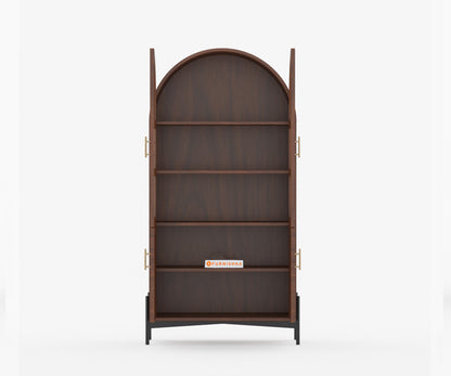 Martin Acacia Wood Four Door Book Shelf - Furnishka 