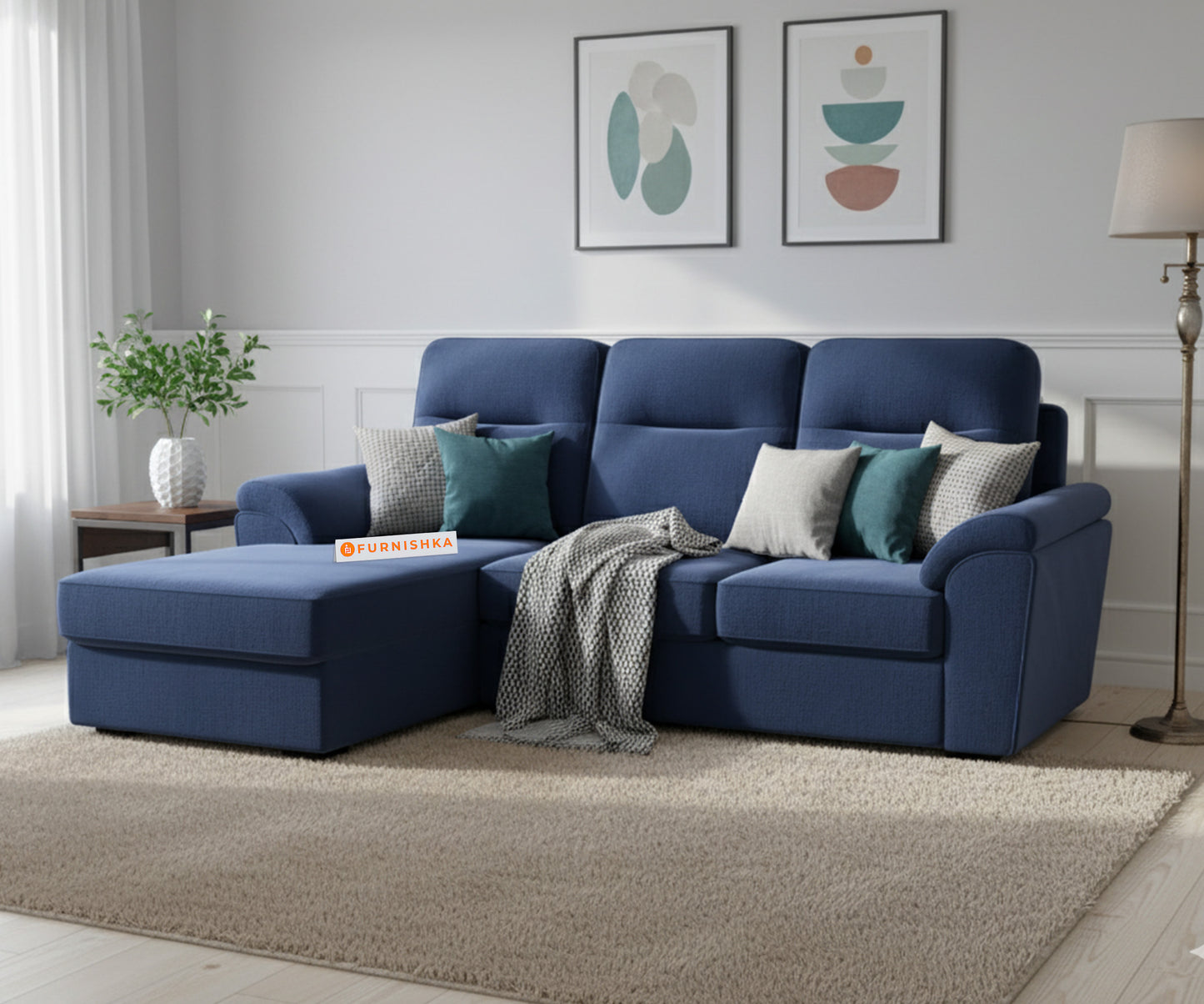 Martino 2 Seater Sectional Sofa LHS - Furnishka