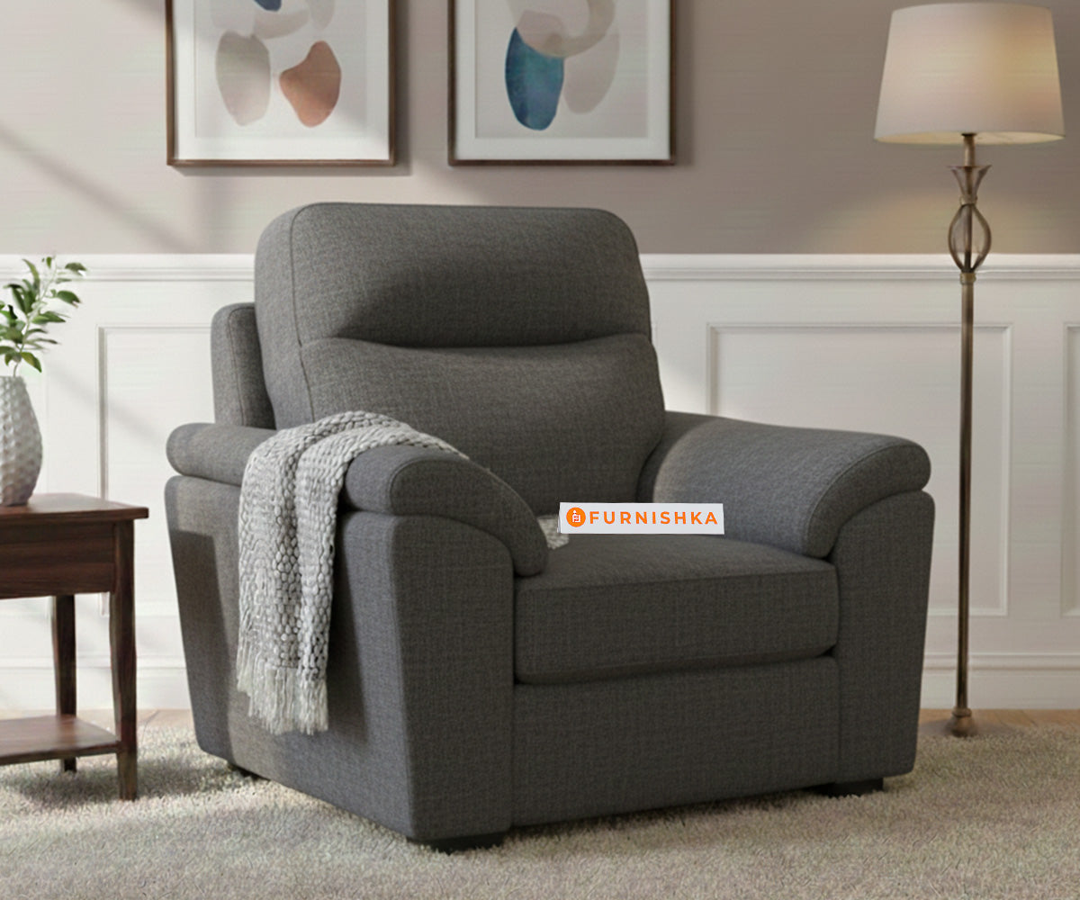 Martino Sofa 1 Seater Space Grey - Furnishka 