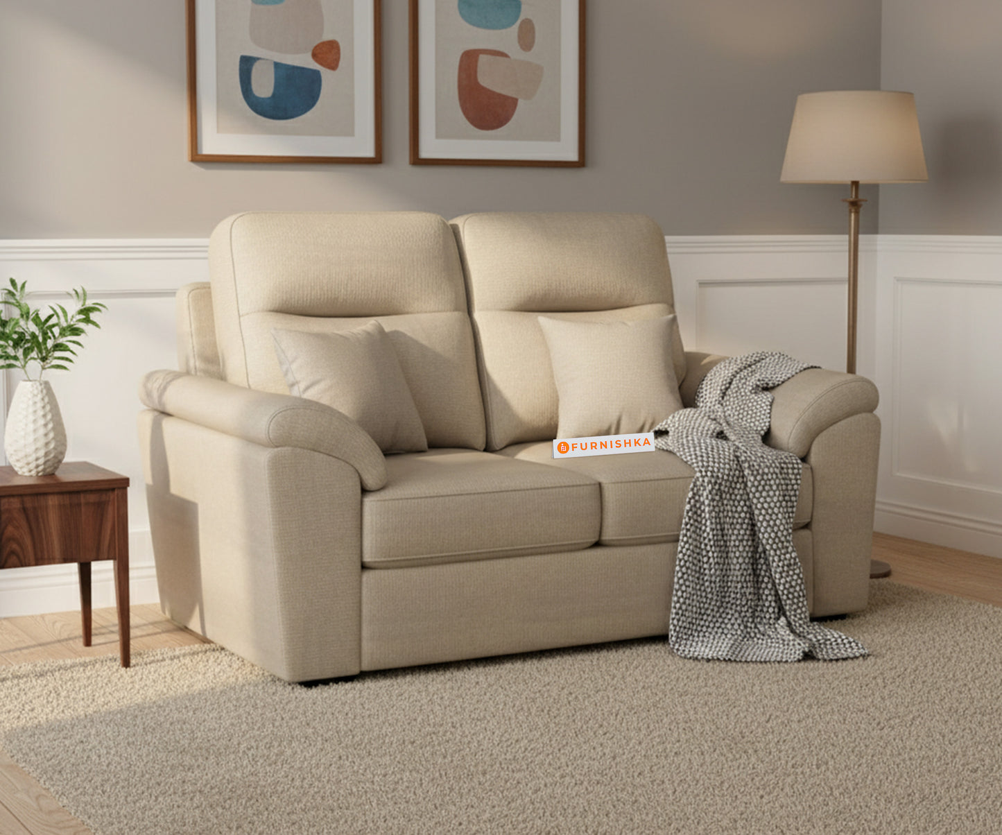 Martino Sofa 2 Seater  Light Beige