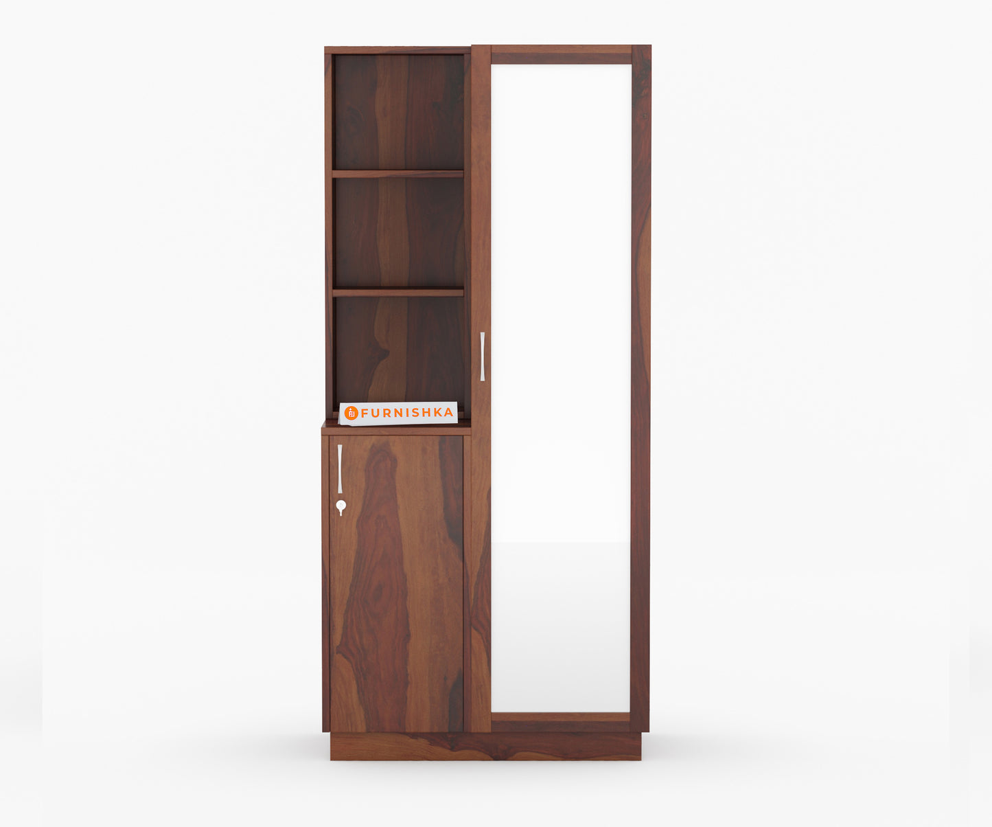 Mary Sheesham Wood Dressing Table with Mirror and Storage - Furnishka 