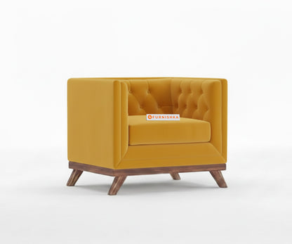 Matilda 3+1+1 Sofa Set Mustard Yellow - Furnishka