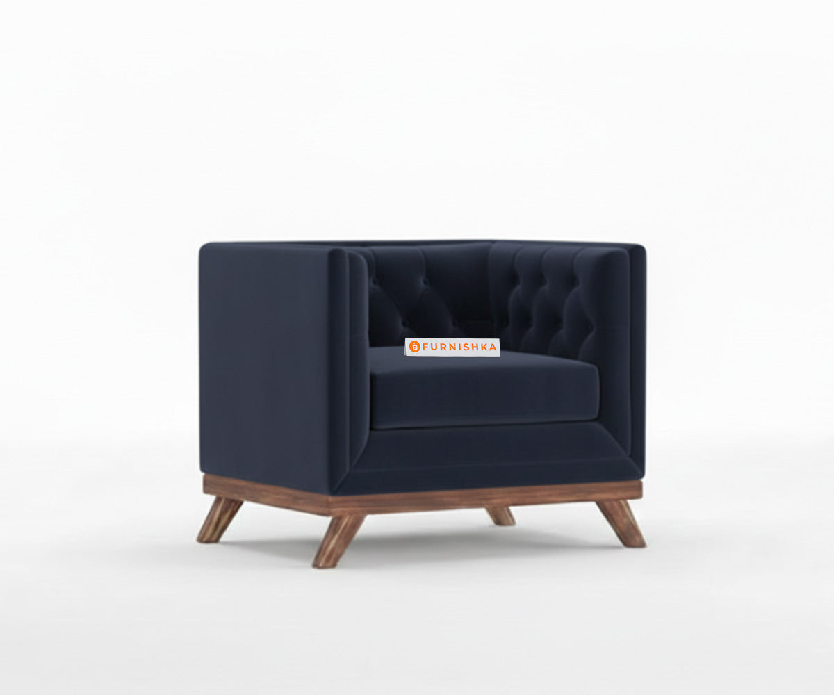 Matilda 3+1+1 Sofa Set Persian Blue - Furnishka