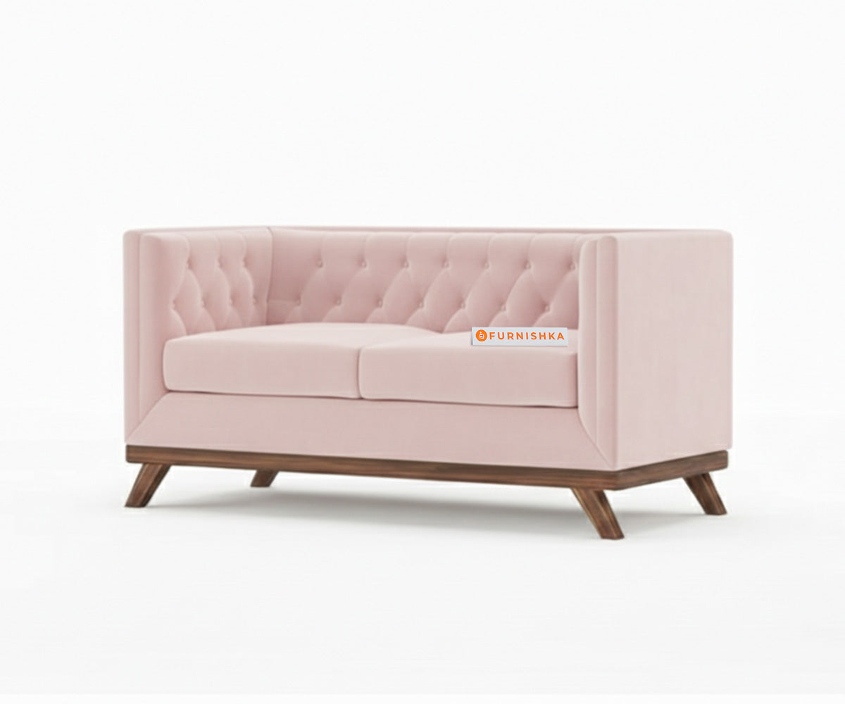 Matilda Sofa 2 Seater Flamingo Pink - Furnishka