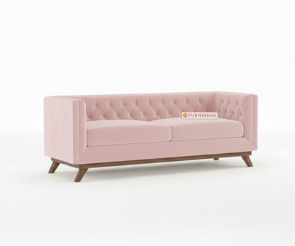Matilda 3+2 Sofa Set Flamingo Pink - Furnishka