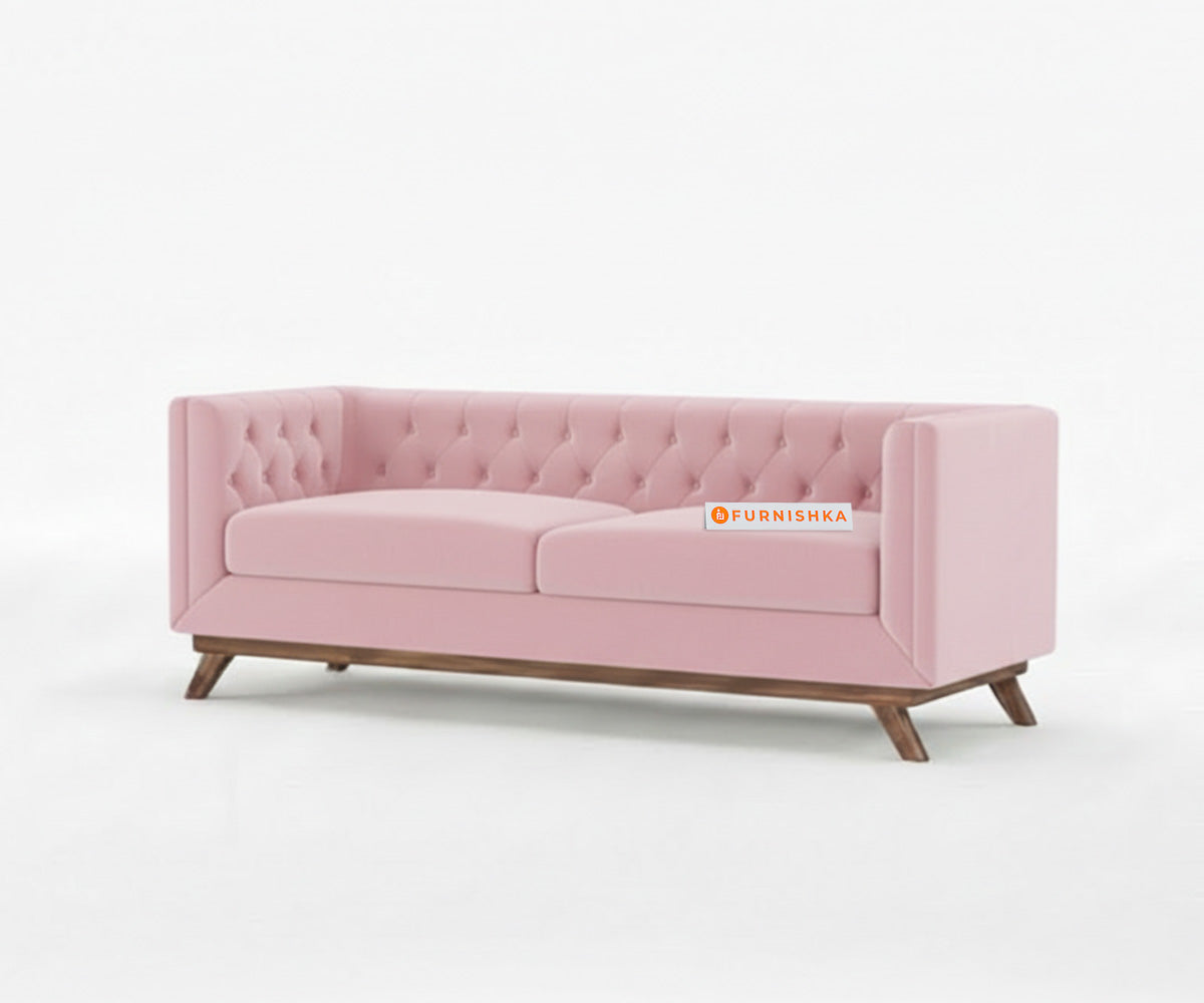 Matilda 3+2 Sofa Set Flamingo Pink - Furnishka