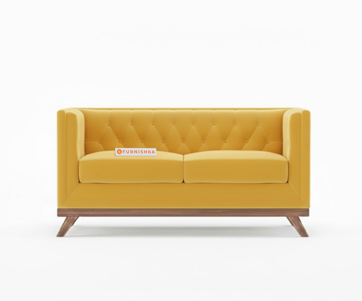 Matilda Sofa 2 Seater Mustard Yellow - Furnishka