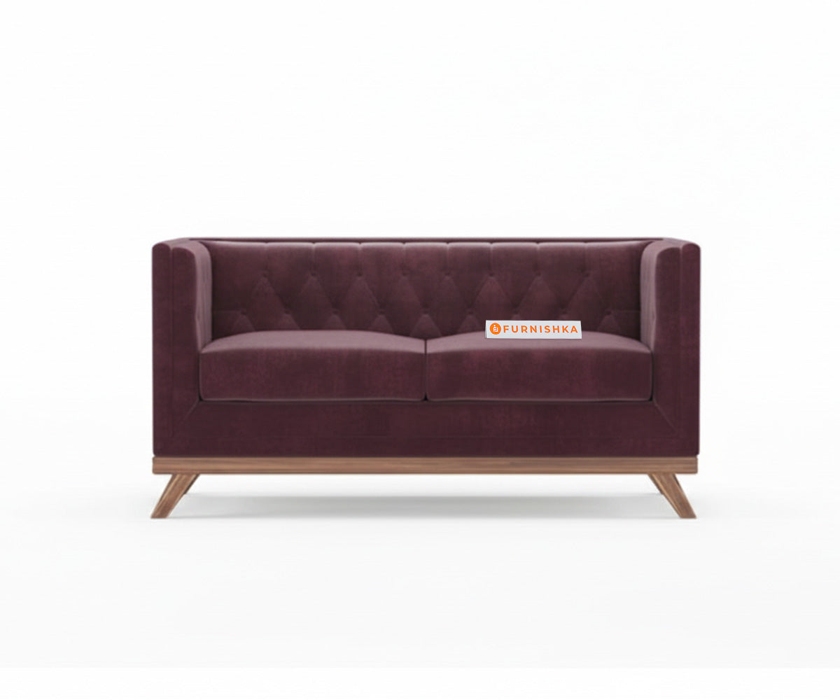 Matilda Sofa 2 Seater Red Wine - Furnishka