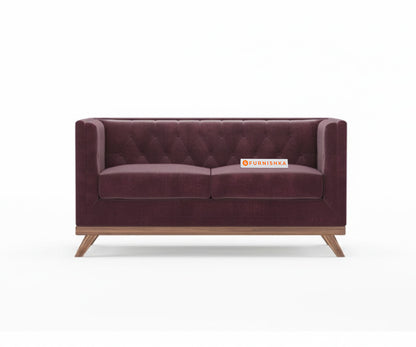 Matilda Sofa 2 Seater Red Wine - Furnishka