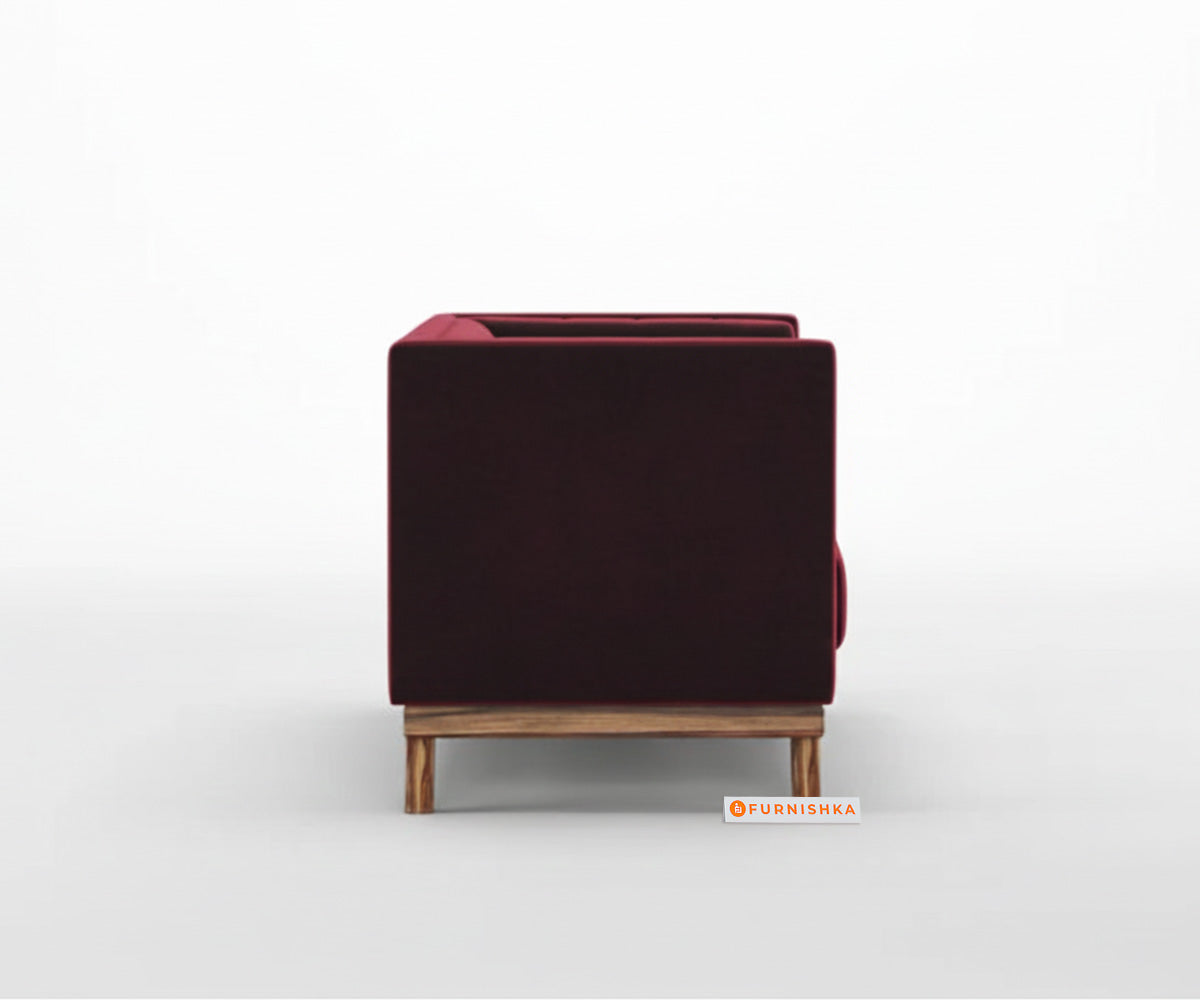 Matilda Sofa 2 Seater Red Wine - Furnishka