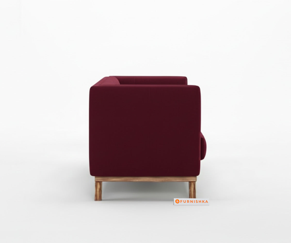 Matilda 3+2 Sofa Set Red Wine - Furnishka