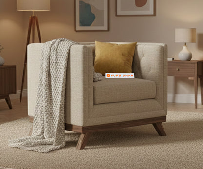 Matilda Sofa 1 Seater Light Beige - Furnishka 