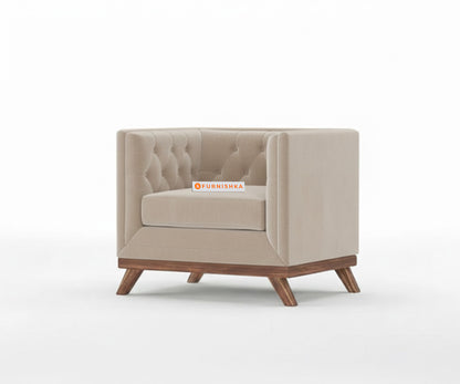 Matilda Sofa 1 Seater Light Beige - Furnishka 